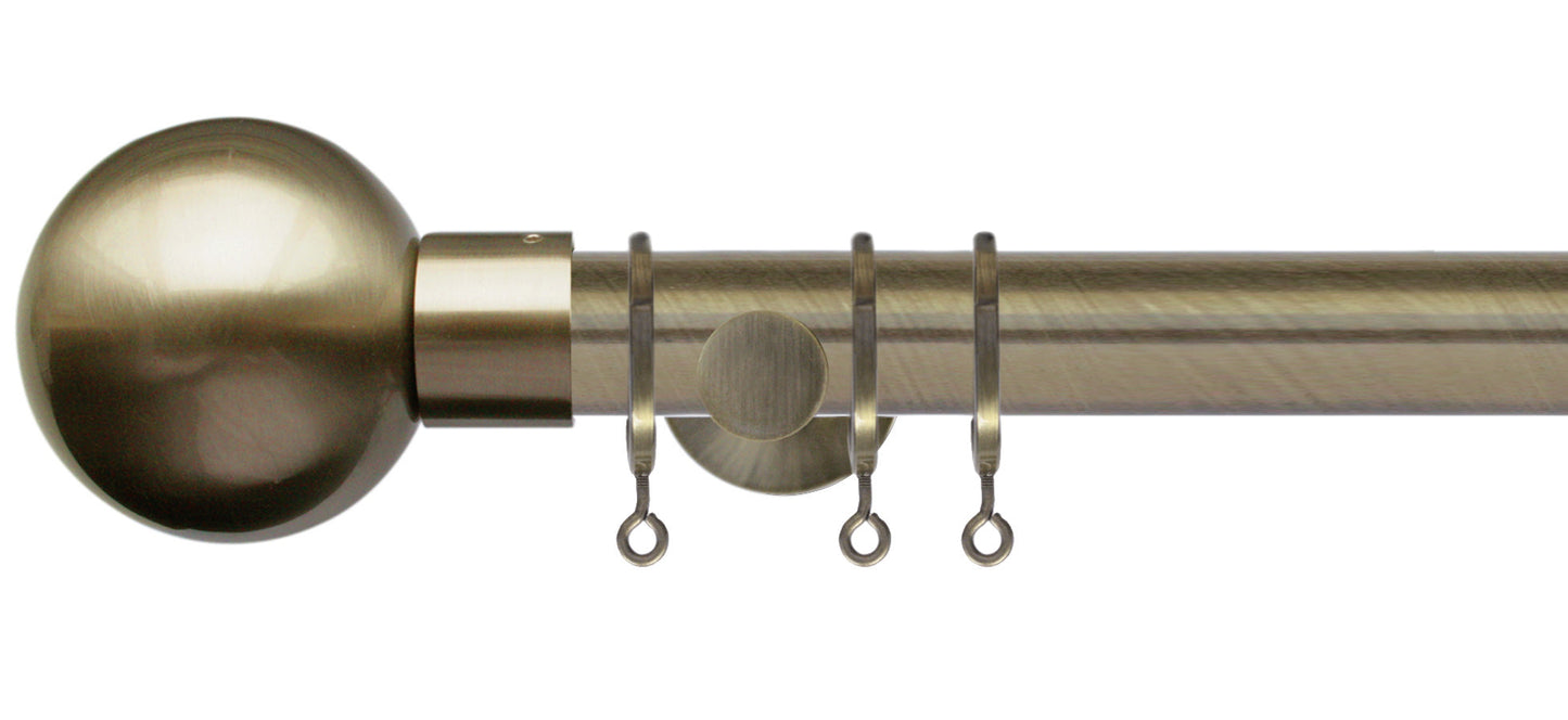 Jones Lunar Metal Sphere 28mm Metal Curtain Pole - Fendow