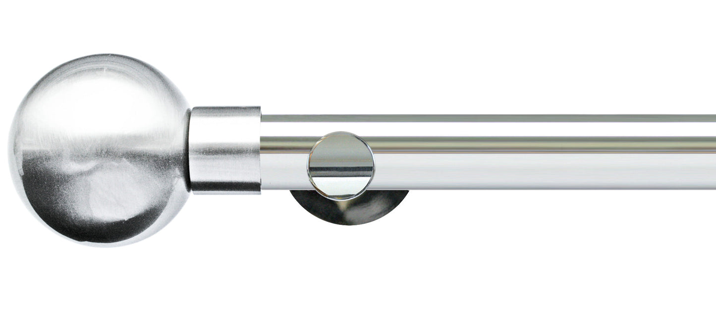 Jones Lunar Metal Sphere 28mm Metal Curtain Pole - Fendow