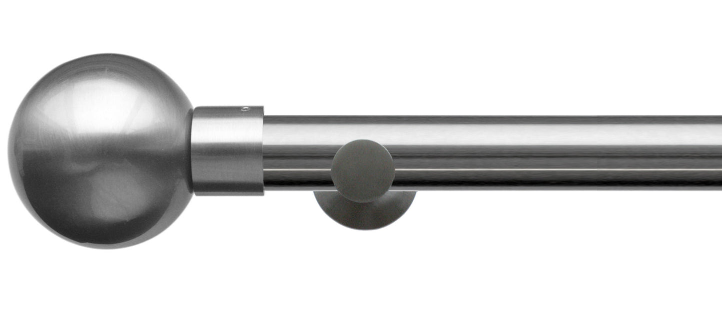 Jones Lunar Metal Sphere 28mm Metal Curtain Pole - Fendow