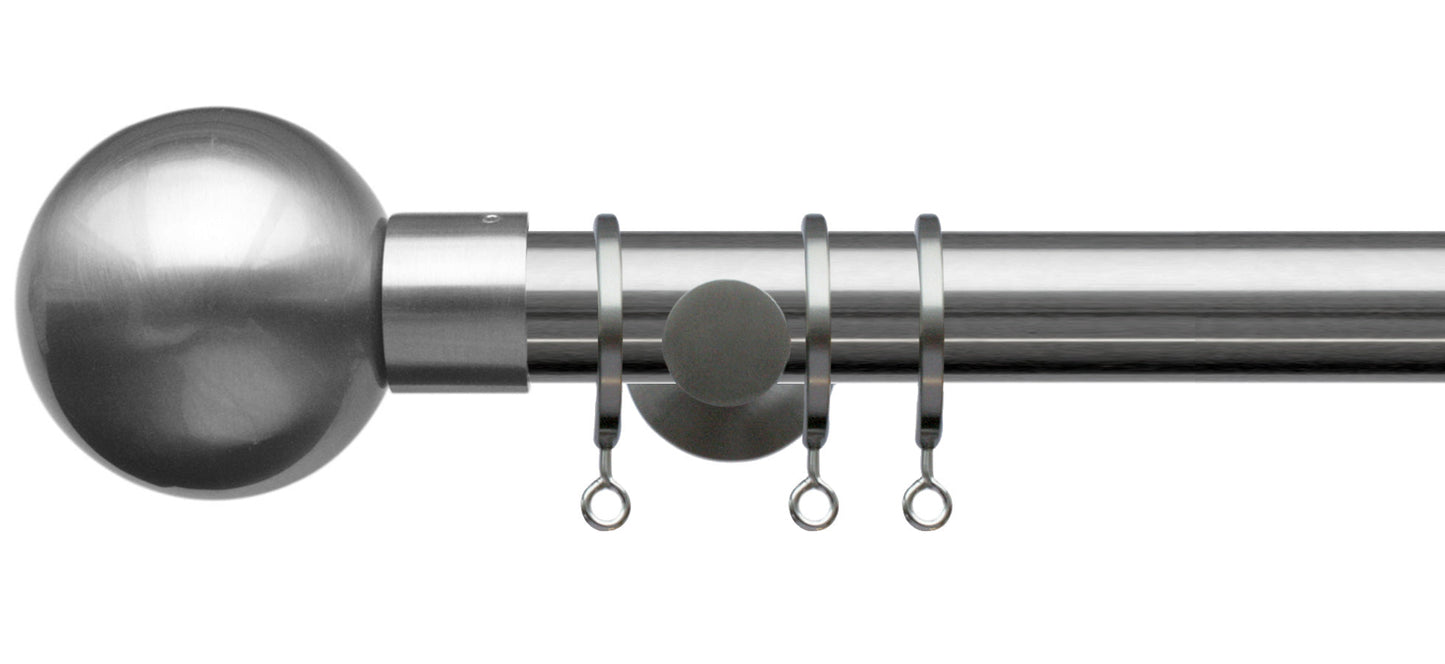 Jones Lunar Metal Sphere 28mm Metal Curtain Pole - Fendow