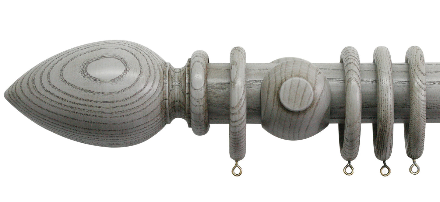 Jones Oakham Cone 50mm Wooden Curtain Pole - Fendow