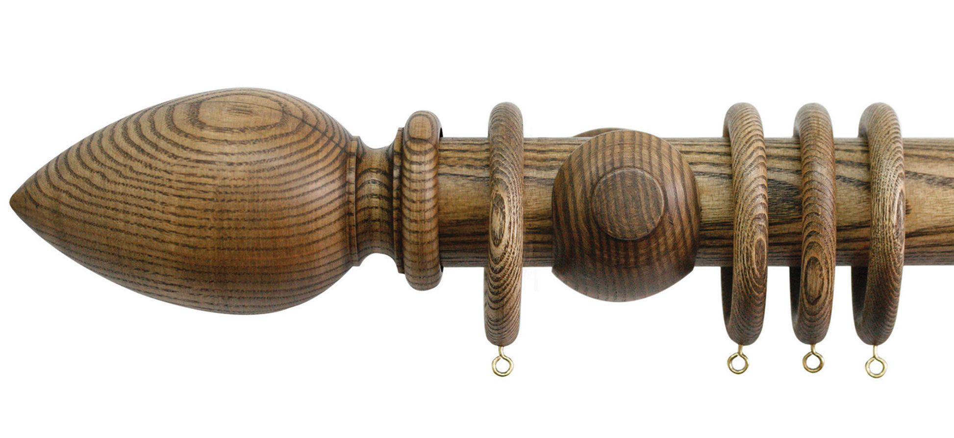 Jones Oakham Cone 50mm Wooden Curtain Pole - Fendow