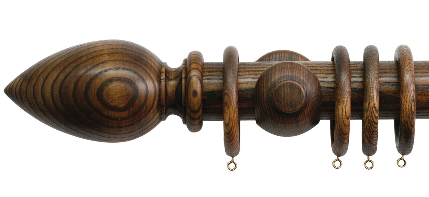 Jones Oakham Cone 50mm Wooden Curtain Pole - Fendow