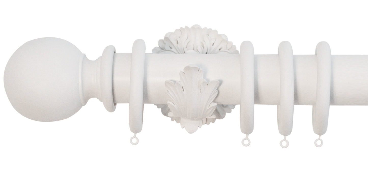 Jones Florentine Ball 50mm Wooden Curtain Pole - Fendow