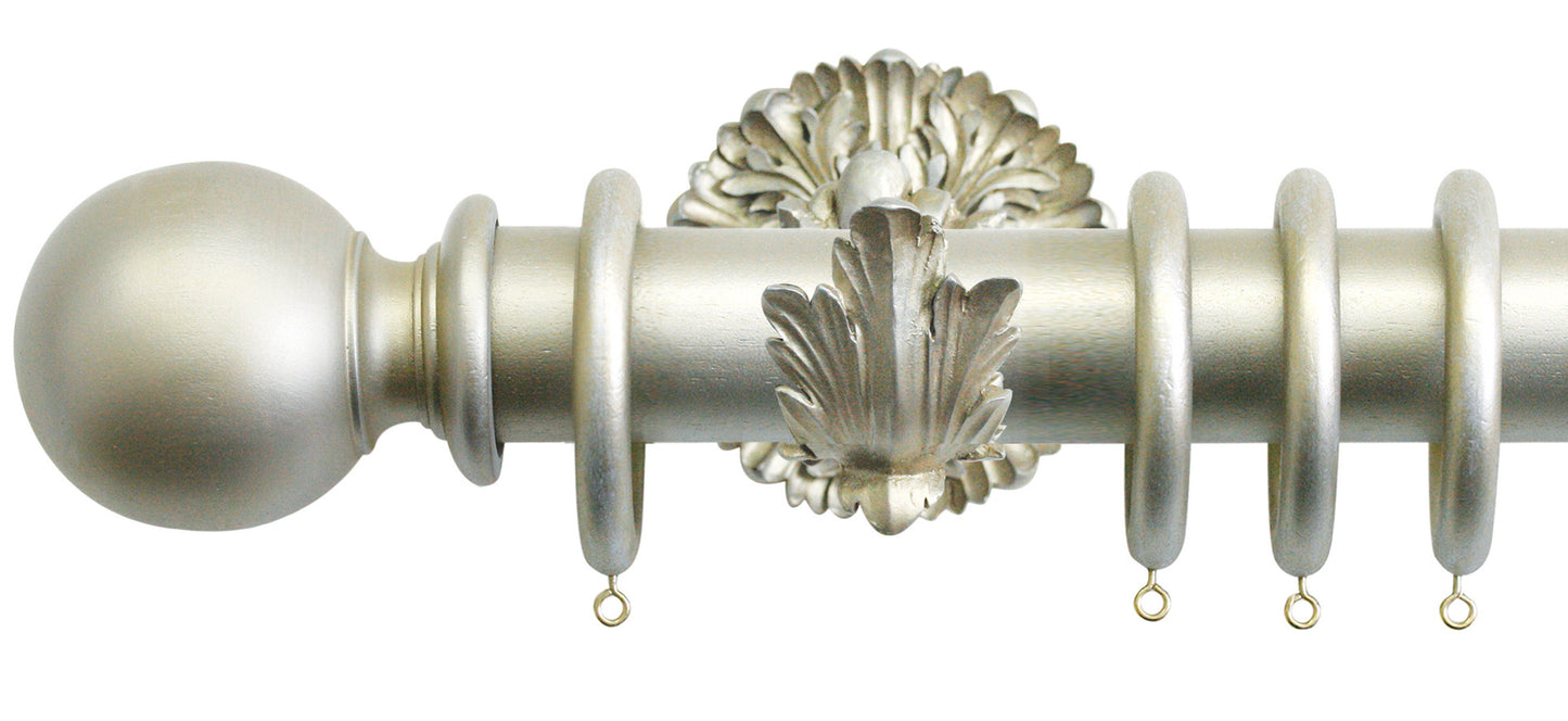 Jones Florentine Ball 50mm Wooden Curtain Pole - Fendow