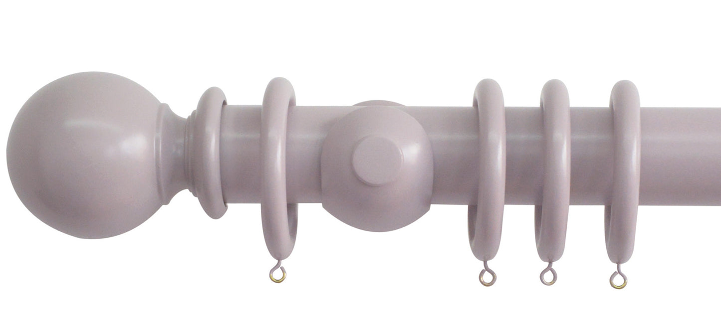 Jones Estate Ball 50mm Wooden Curtain Pole - Fendow