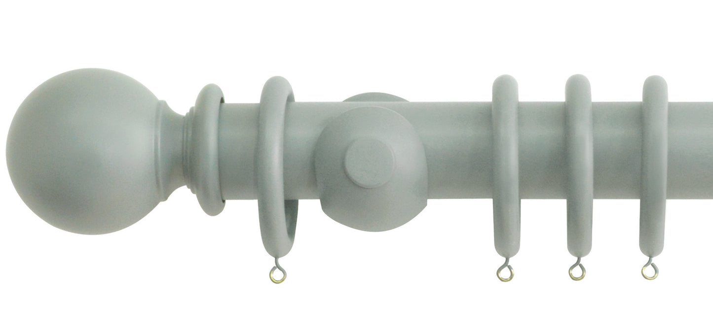 Jones Estate Ball 50mm Wooden Curtain Pole - Fendow