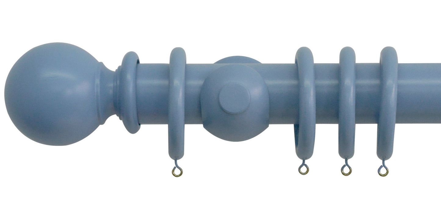 Jones Estate Ball 50mm Wooden Curtain Pole - Fendow