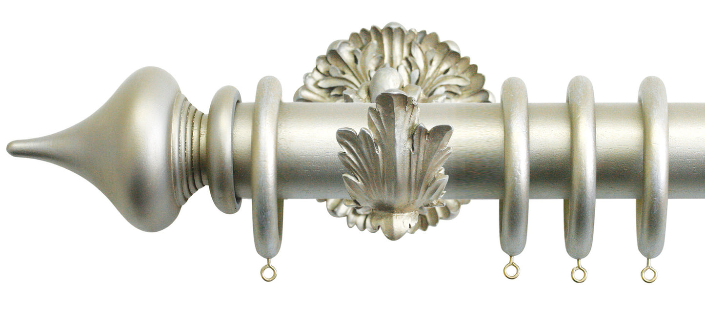 Jones Florentine Minaret 50mm Wooden Curtain Pole - Fendow