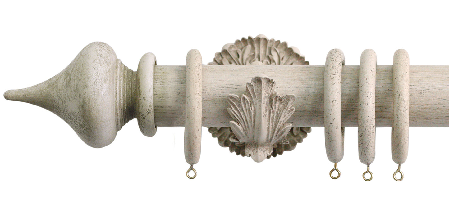 Jones Florentine Minaret 50mm Wooden Curtain Pole - Fendow