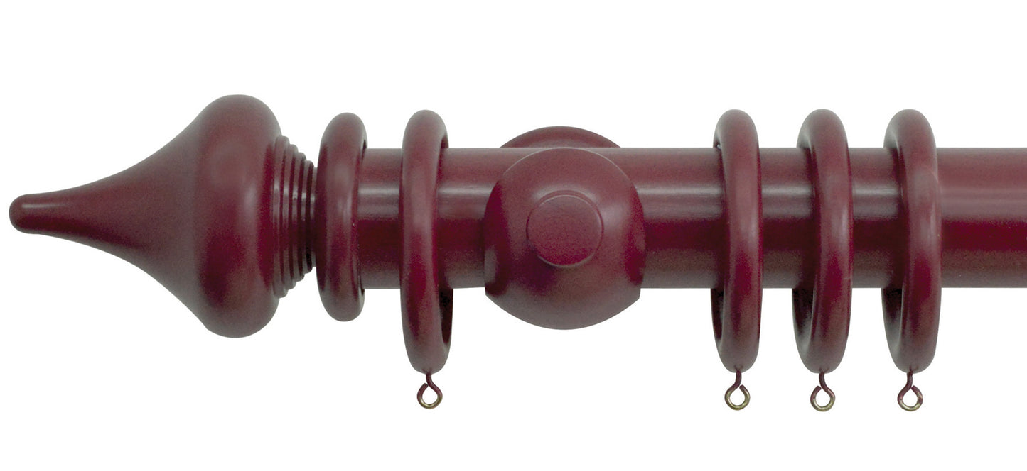 Jones Estate Minaret 50mm Wooden Curtain Pole - Fendow