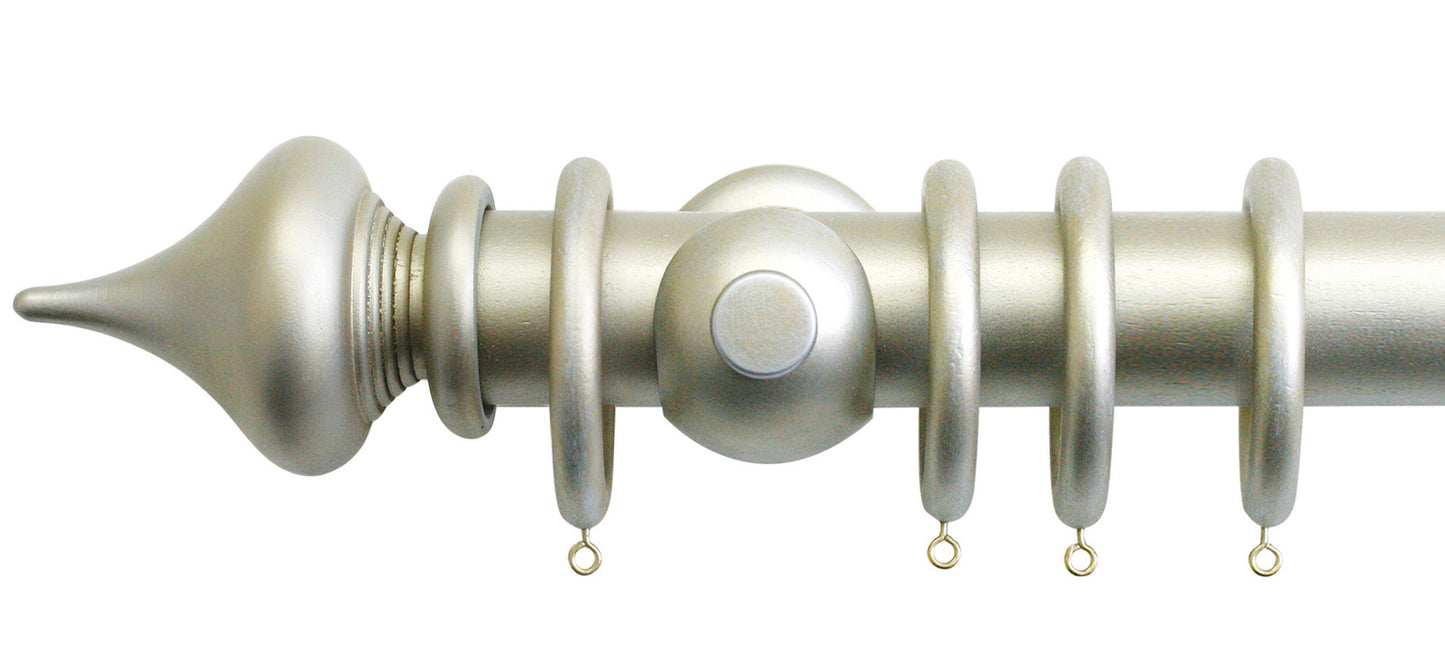 Jones Florentine Minaret 50mm Wooden Curtain Pole - Fendow