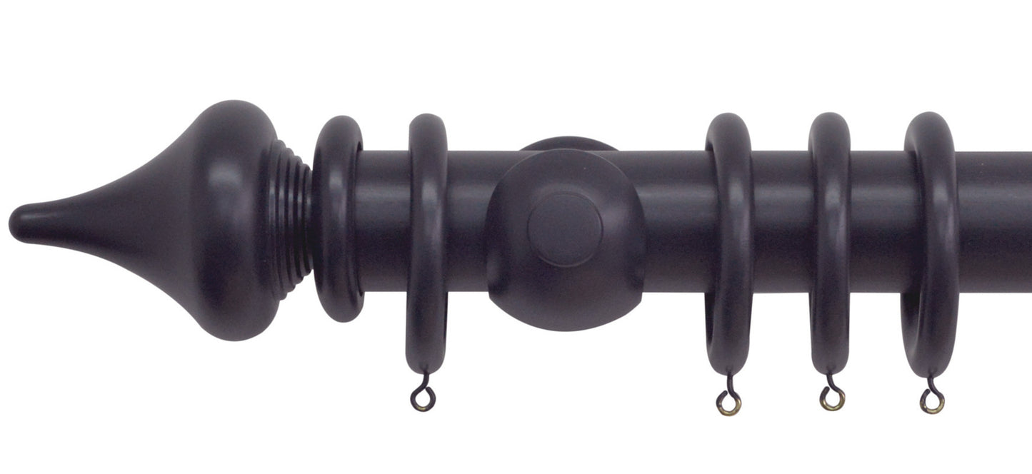 Jones Estate Minaret 50mm Wooden Curtain Pole - Fendow