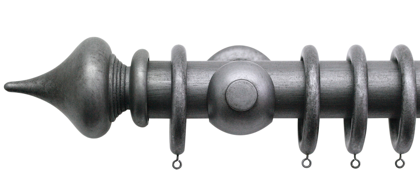 Jones Florentine Minaret 50mm Wooden Curtain Pole - Fendow