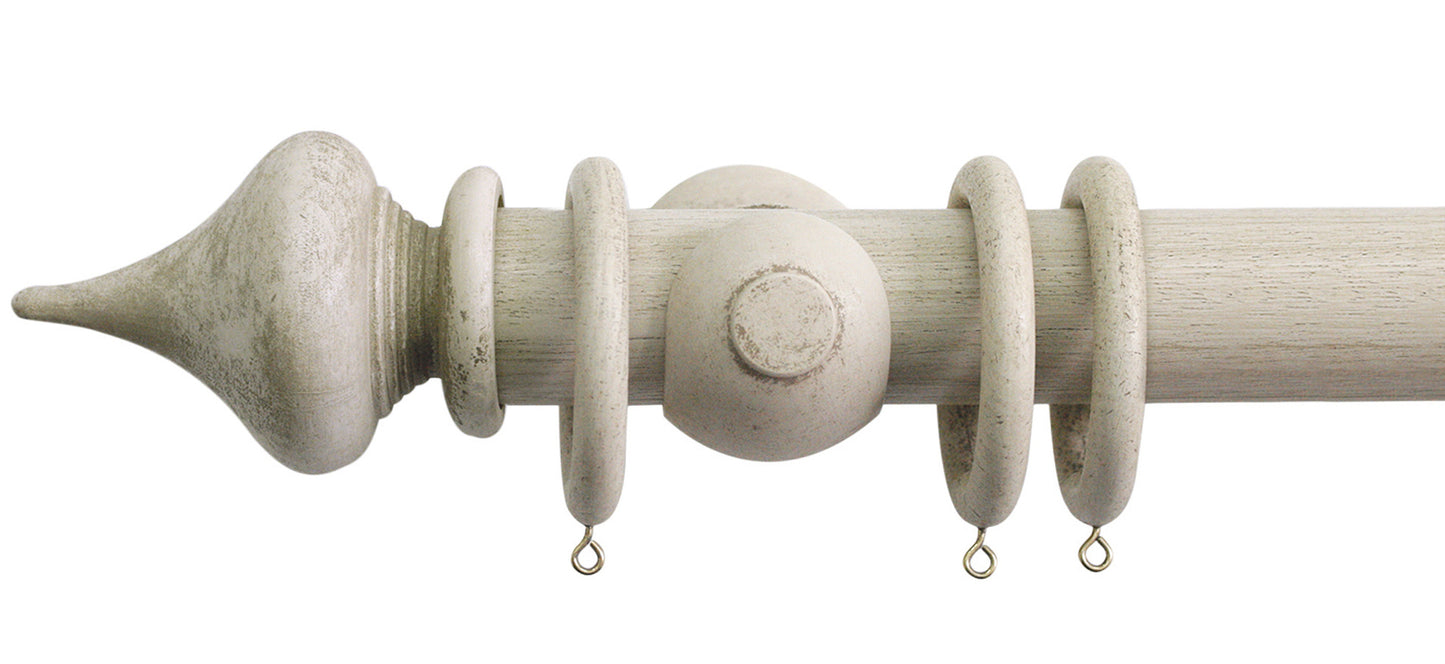 Jones Florentine Minaret 50mm Wooden Curtain Pole - Fendow