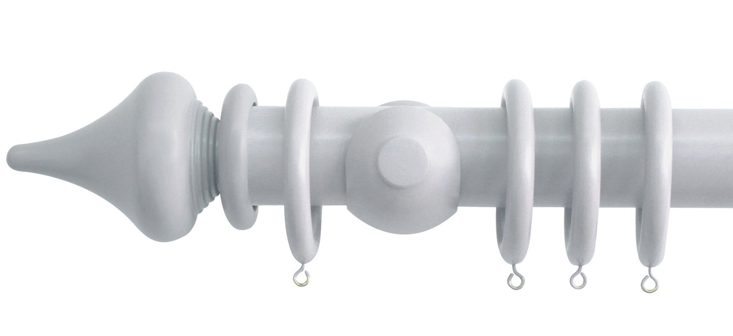 Jones Estate Minaret 50mm Wooden Curtain Pole - Fendow