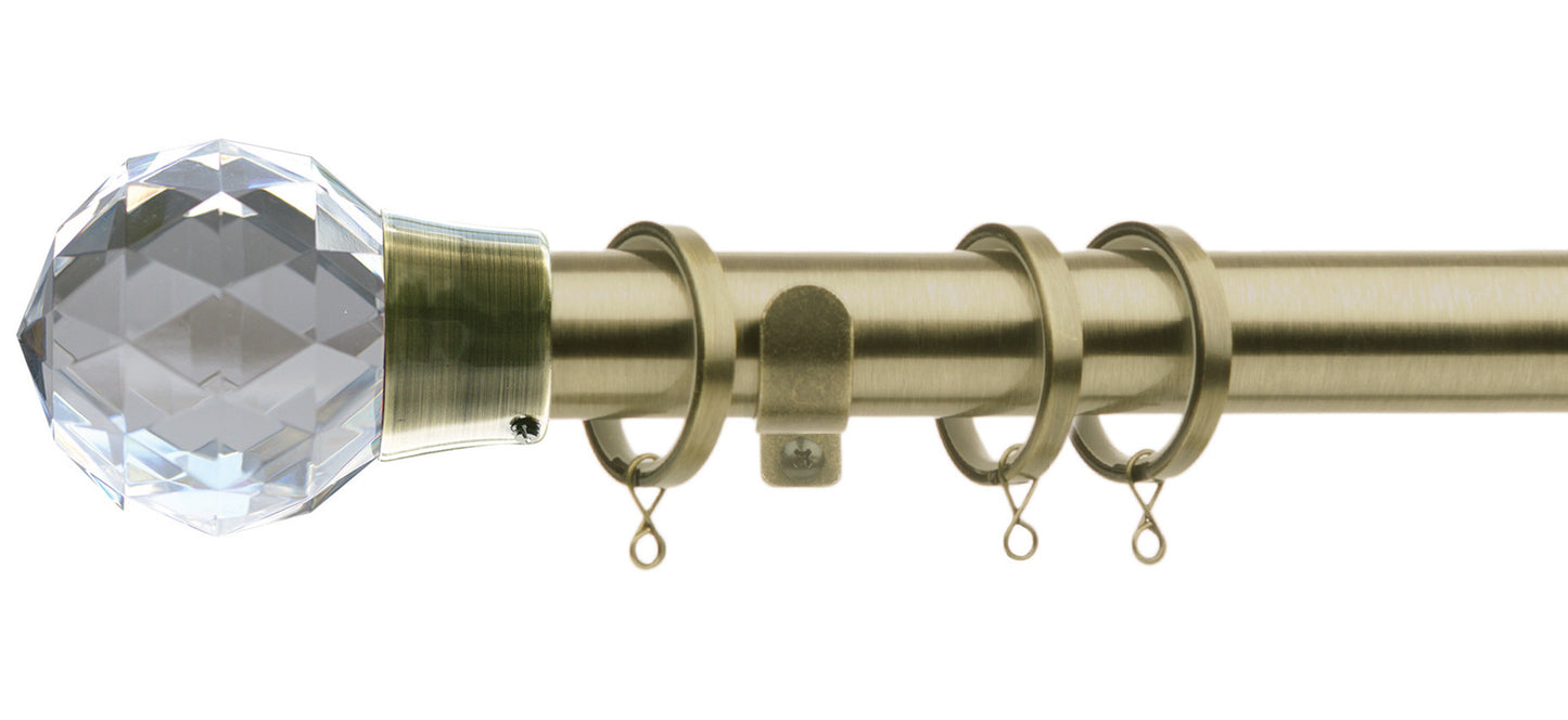 Jones Quartz 28mm Metal Curtain Pole - Fendow