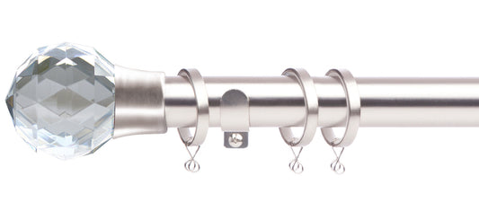 Jones Quartz 28mm Metal Curtain Pole - Fendow