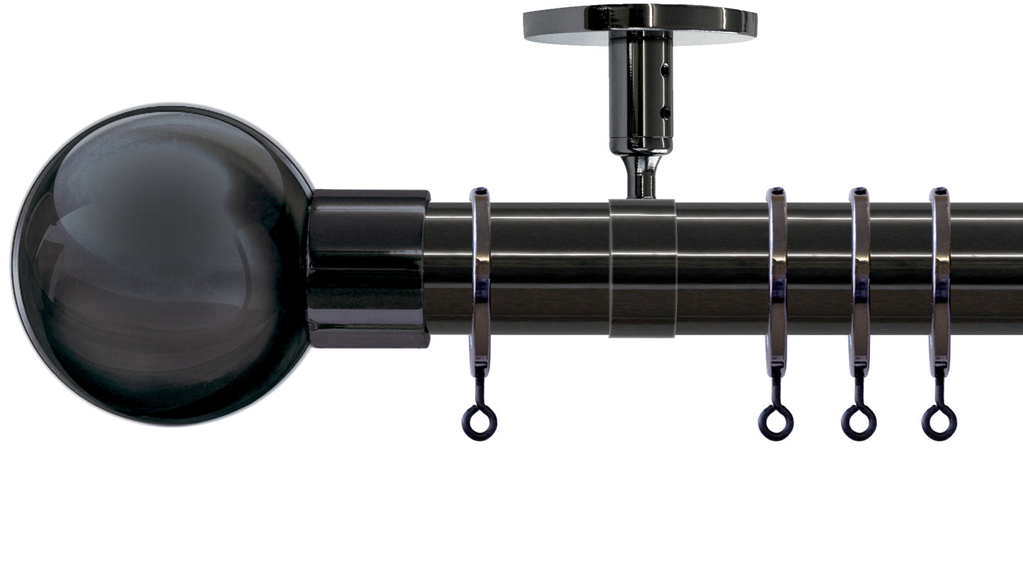 Jones Strand Metal Ball 35mm Metal Curtain Pole - Fendow