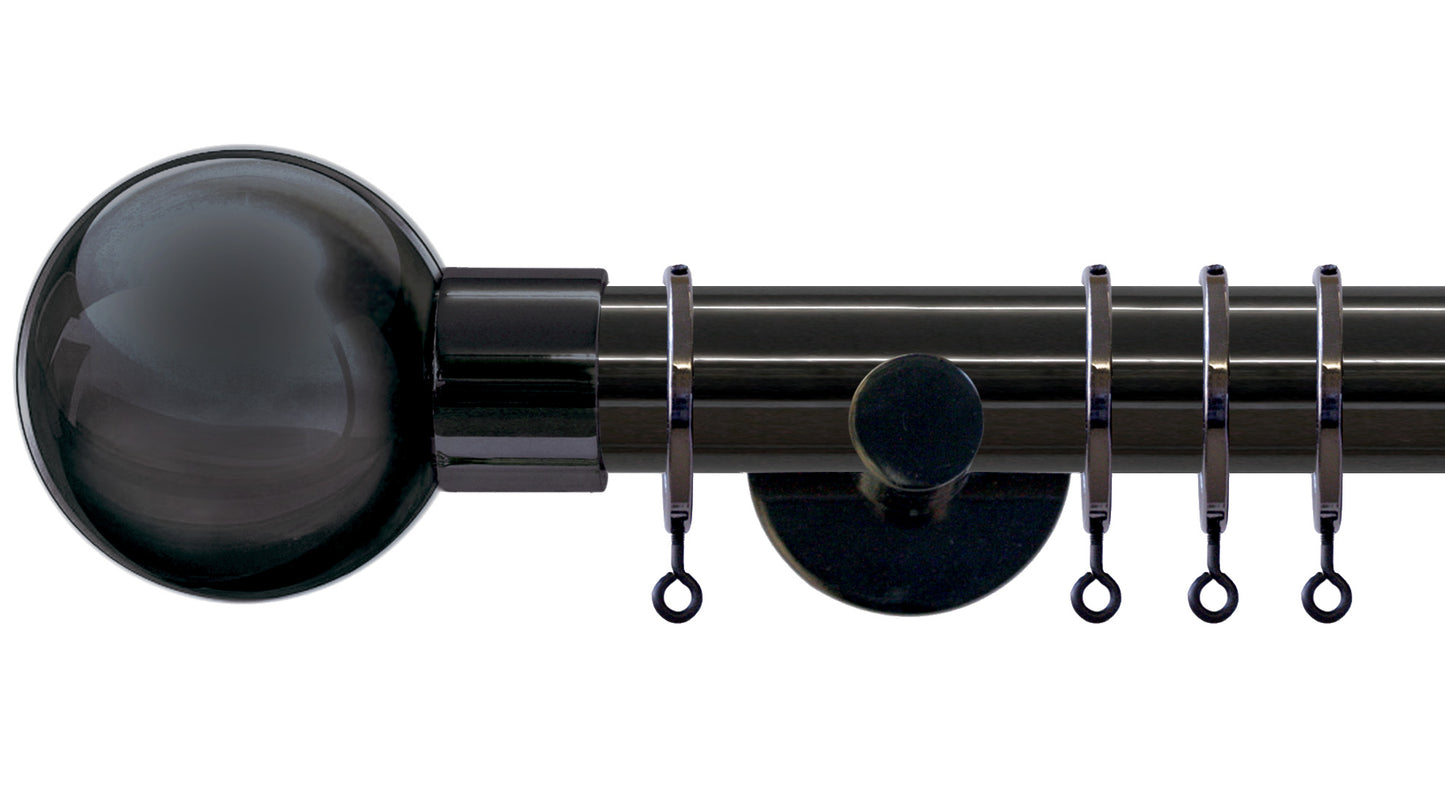 Jones Strand Metal Ball 35mm Metal Curtain Pole - Fendow