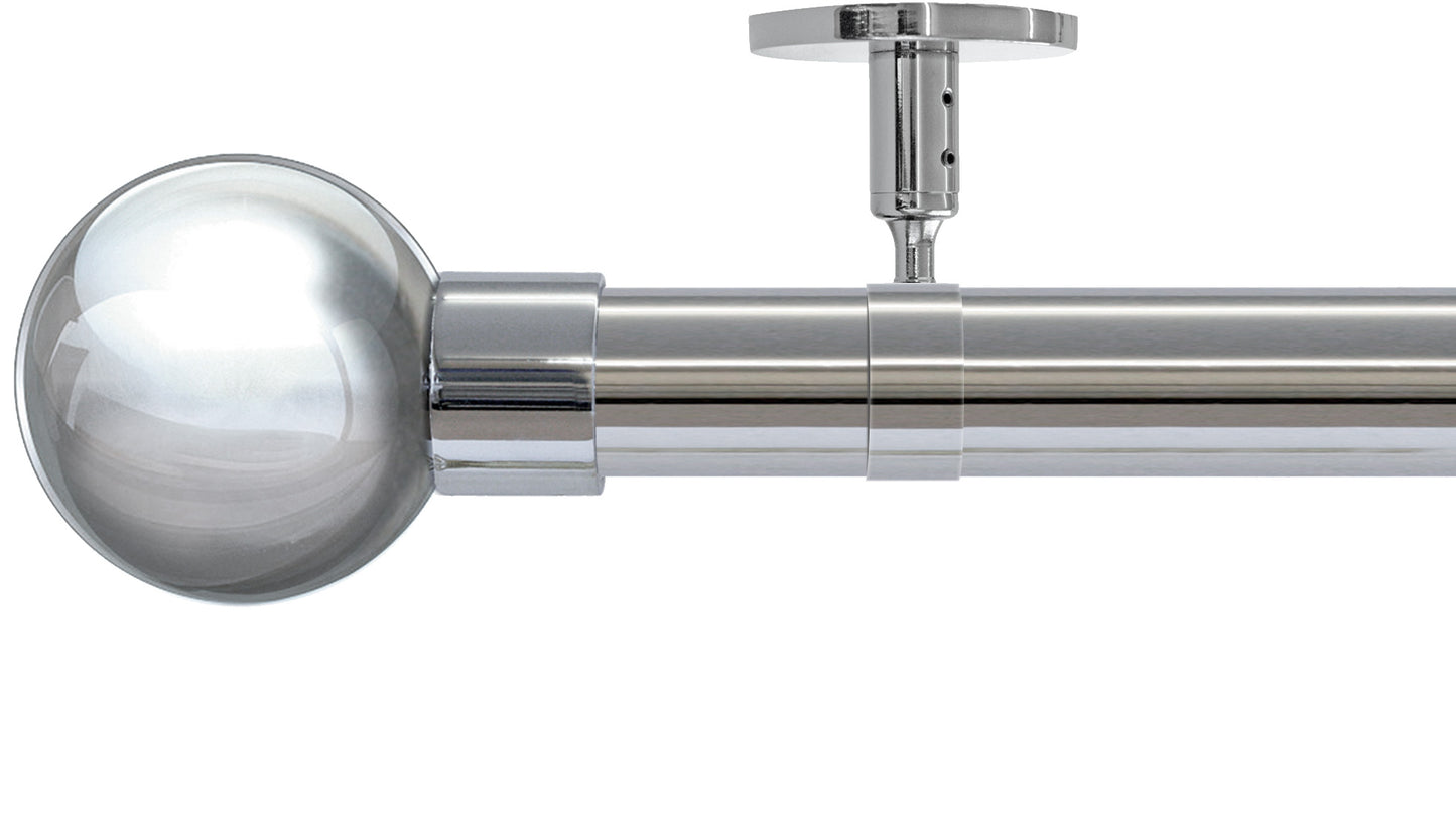 Jones Strand Metal Ball 35mm Metal Curtain Pole - Fendow