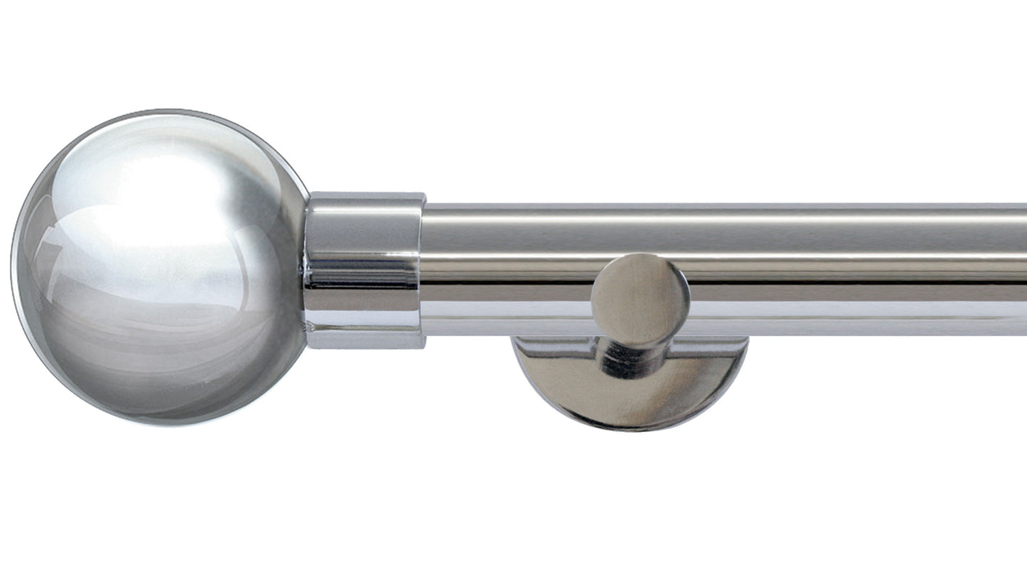 Jones Strand Metal Ball 35mm Metal Curtain Pole - Fendow