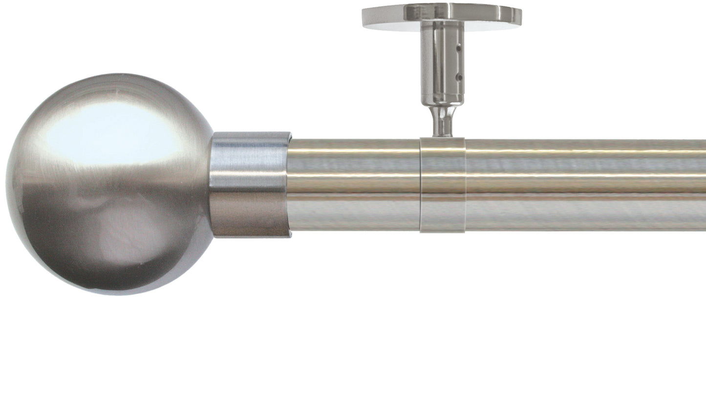 Jones Strand Metal Ball 35mm Metal Curtain Pole - Fendow