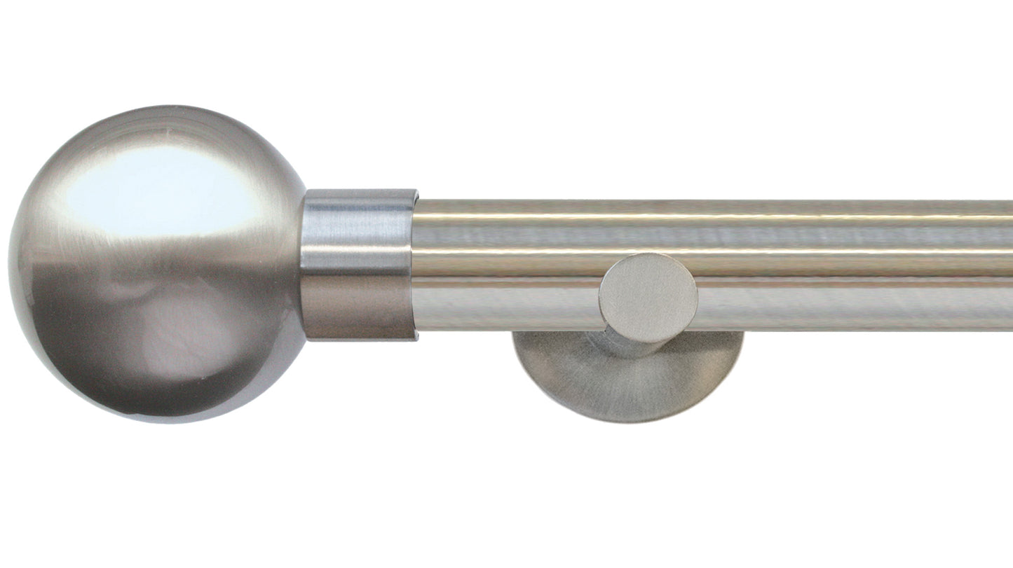 Jones Strand Metal Ball 35mm Metal Curtain Pole - Fendow