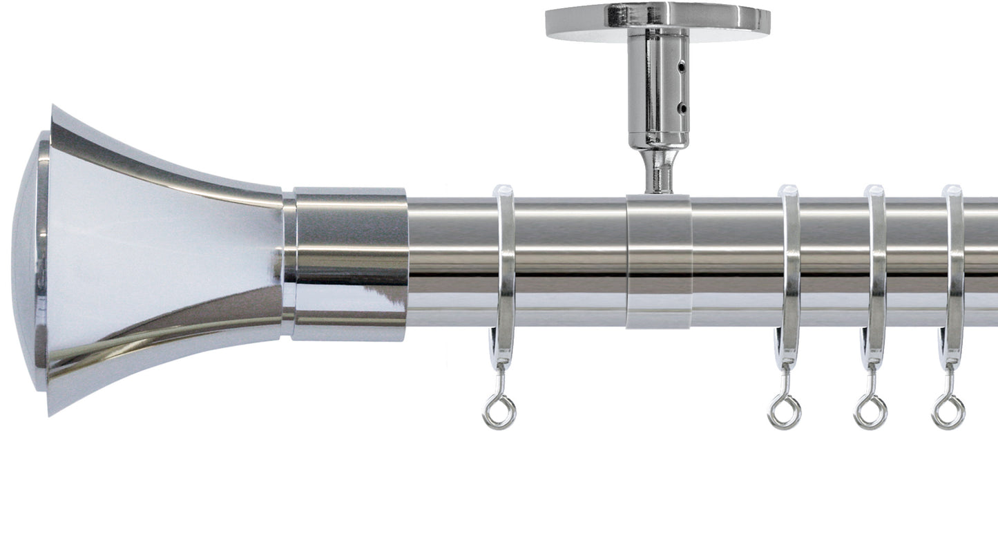 Jones Strand Cone 35mm Metal Curtain Pole - Fendow