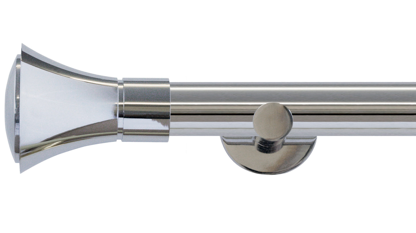 Jones Strand Cone 35mm Metal Curtain Pole - Fendow