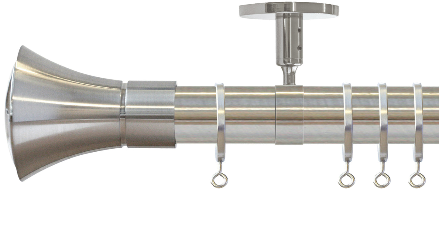 Jones Strand Cone 35mm Metal Curtain Pole - Fendow