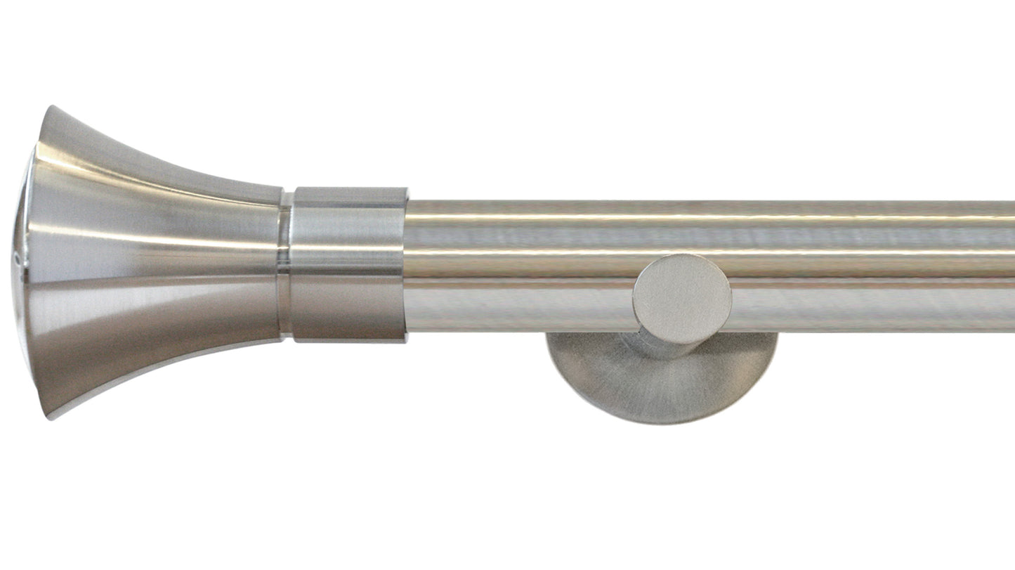 Jones Strand Cone 35mm Metal Curtain Pole - Fendow