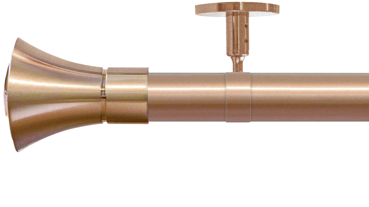 Jones Strand Cone 35mm Metal Curtain Pole - Fendow