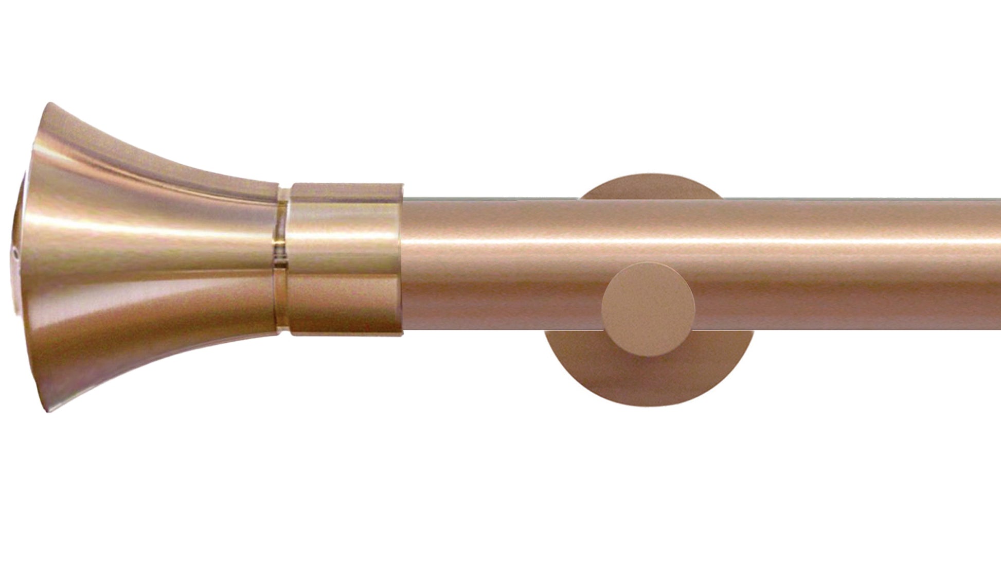 Jones Strand Cone 35mm Metal Curtain Pole - Fendow