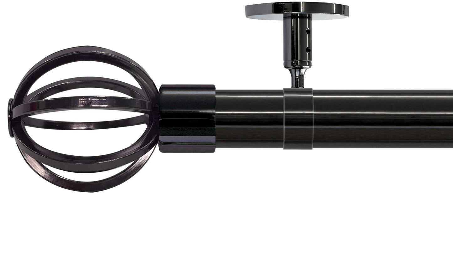 Jones Strand Cage 35mm Metal Curtain Pole - Fendow