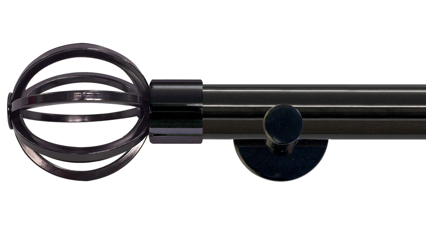 Jones Strand Cage 35mm Metal Curtain Pole - Fendow