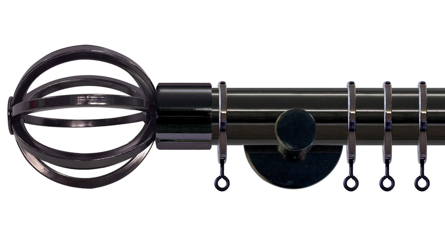 Jones Strand Cage 35mm Metal Curtain Pole - Fendow