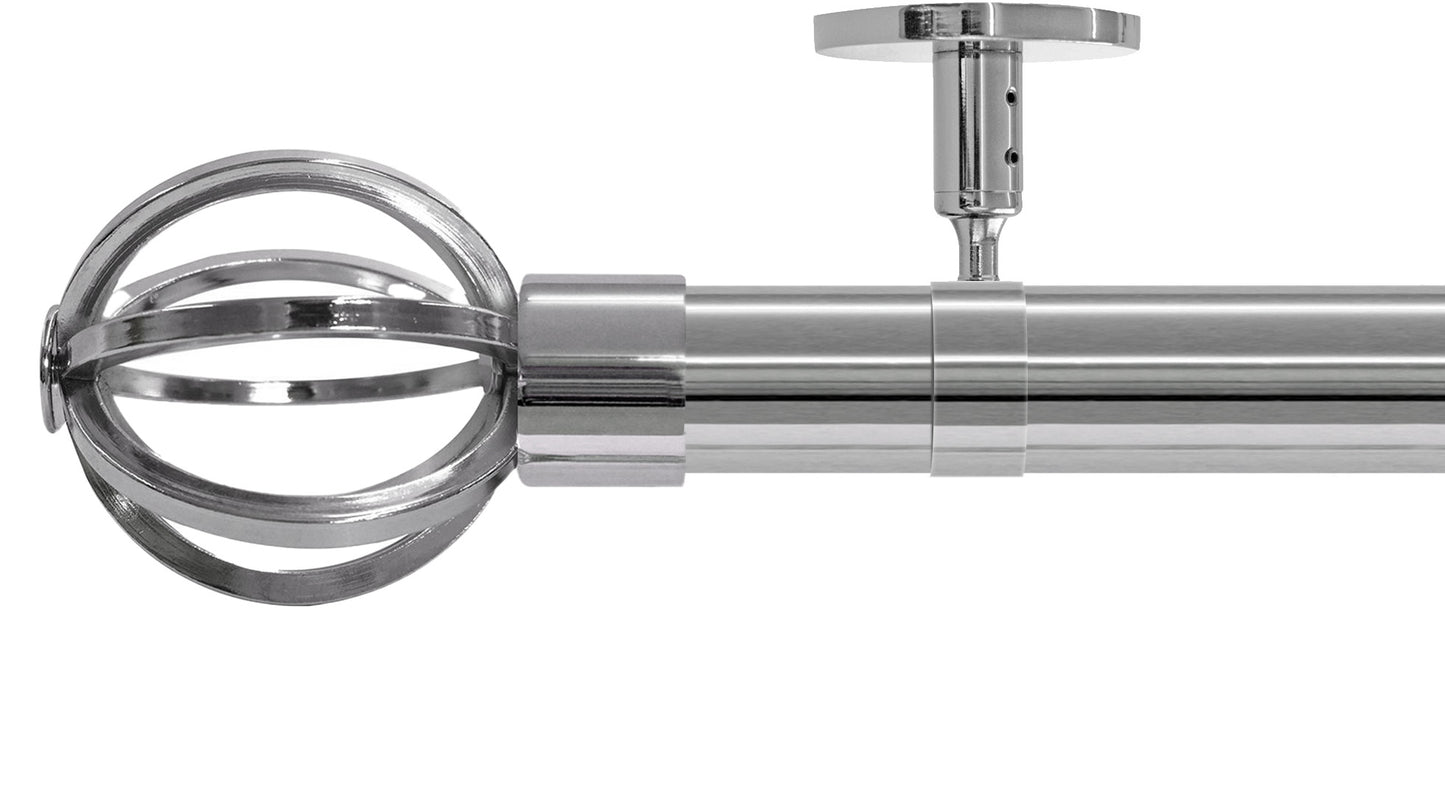 Jones Strand Cage 35mm Metal Curtain Pole - Fendow