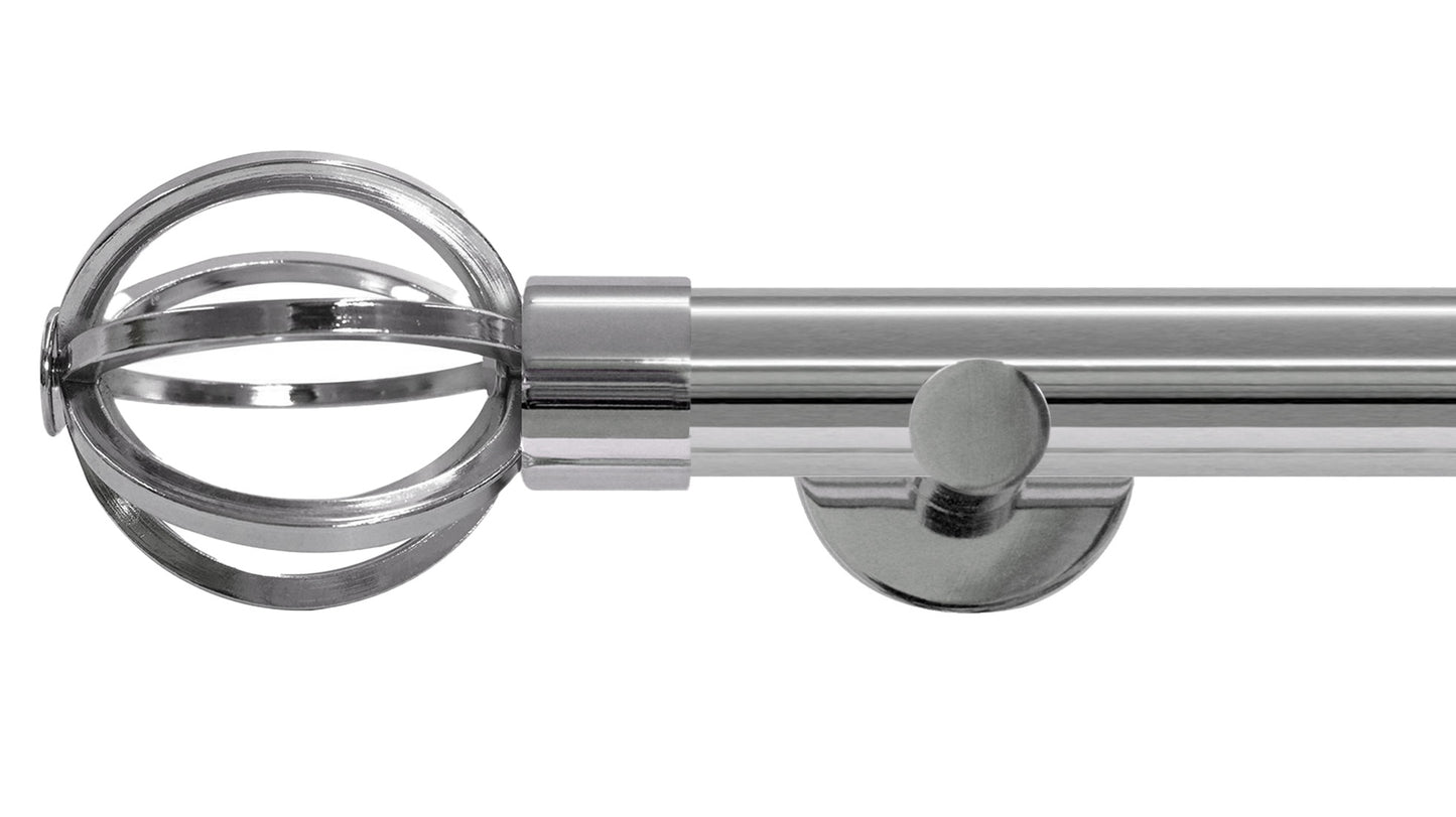 Jones Strand Cage 35mm Metal Curtain Pole - Fendow