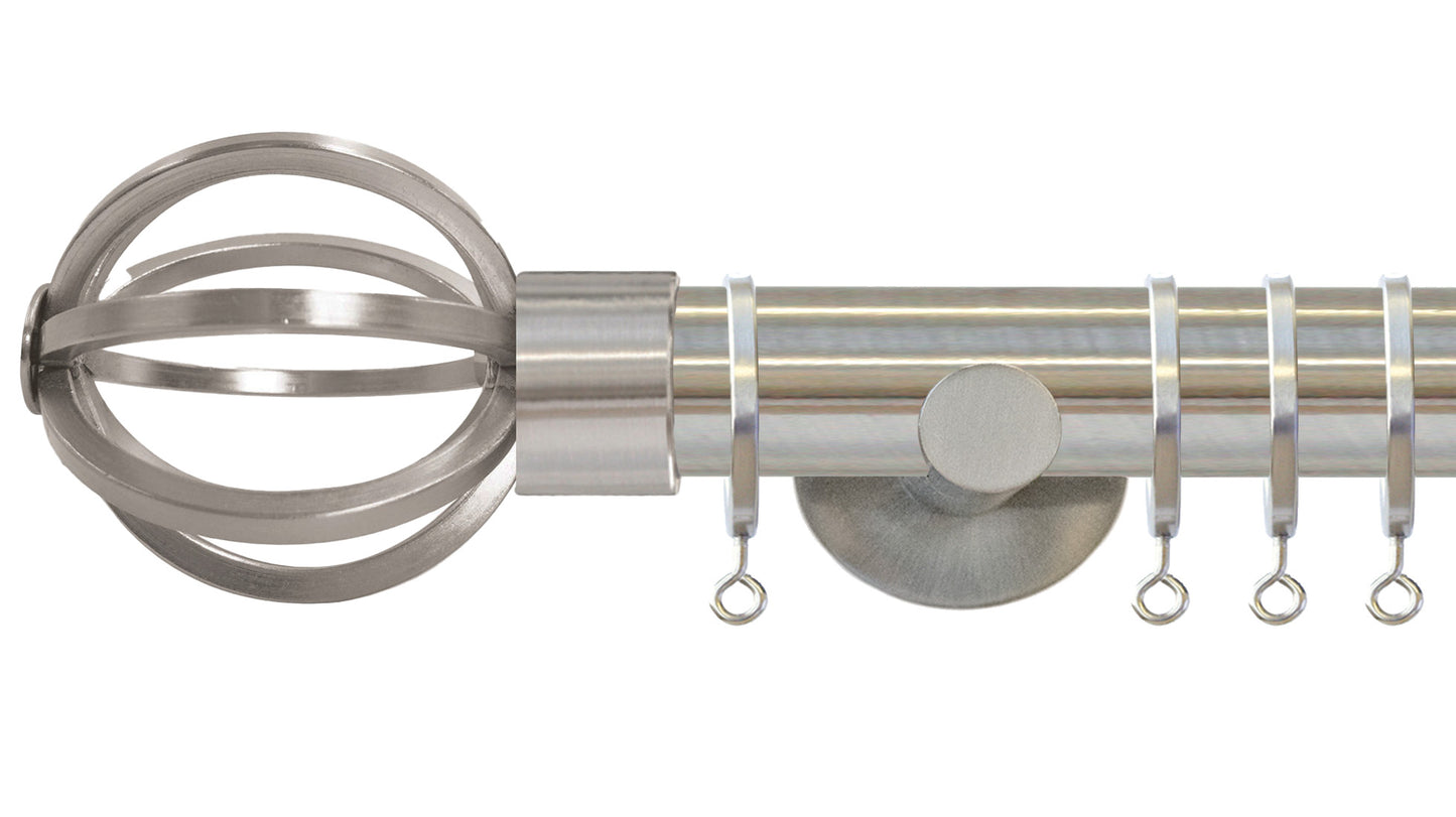 Jones Strand Cage 35mm Metal Curtain Pole - Fendow