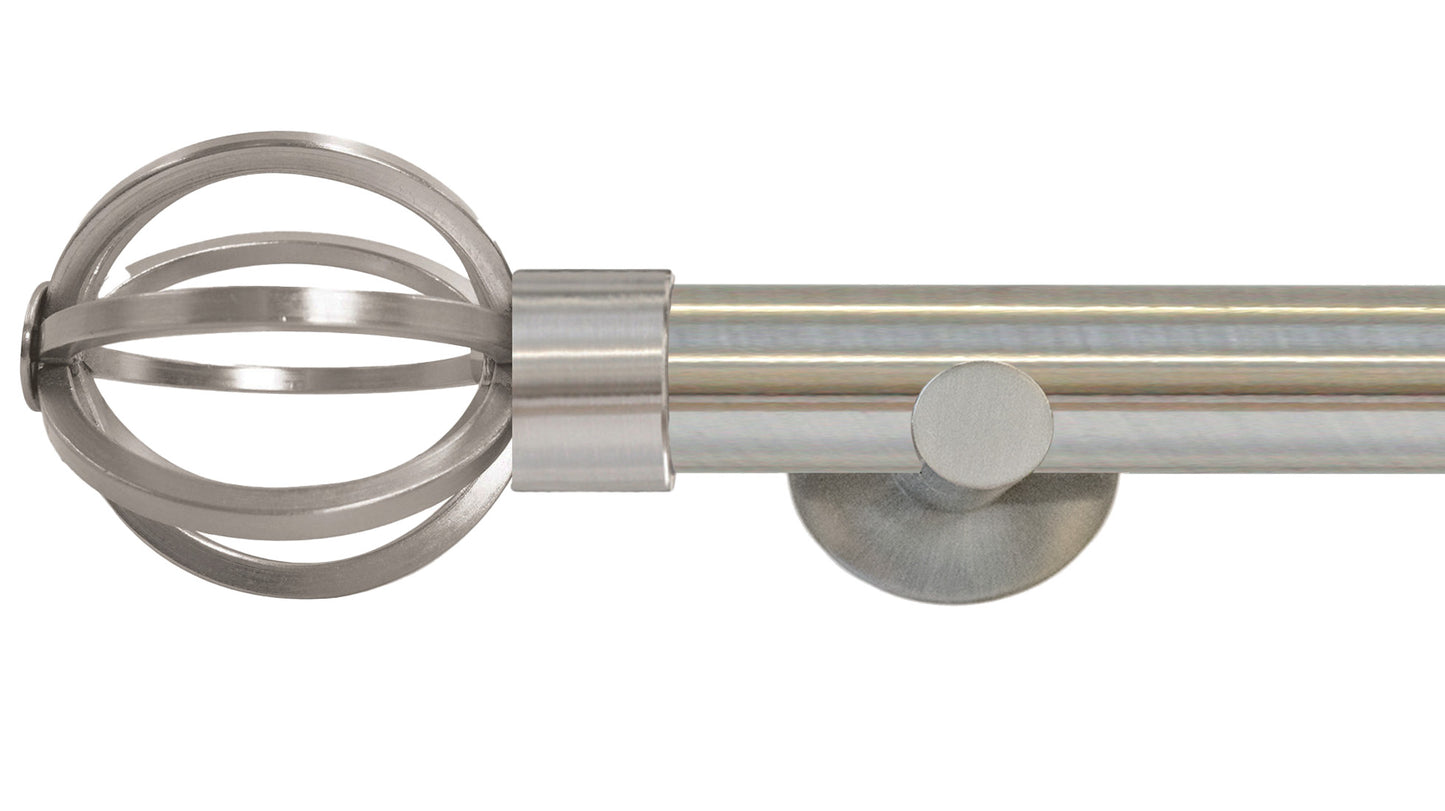 Jones Strand Cage 35mm Metal Curtain Pole - Fendow