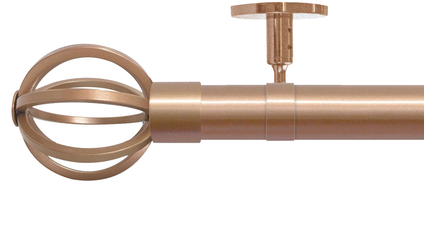 Jones Strand Cage 35mm Metal Curtain Pole - Fendow