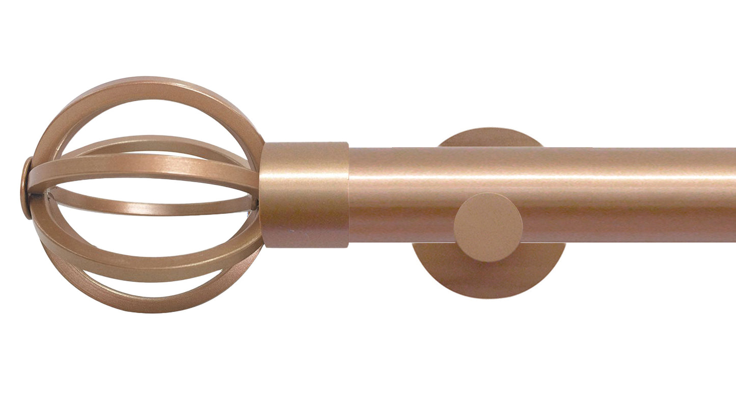 Jones Strand Cage 35mm Metal Curtain Pole - Fendow