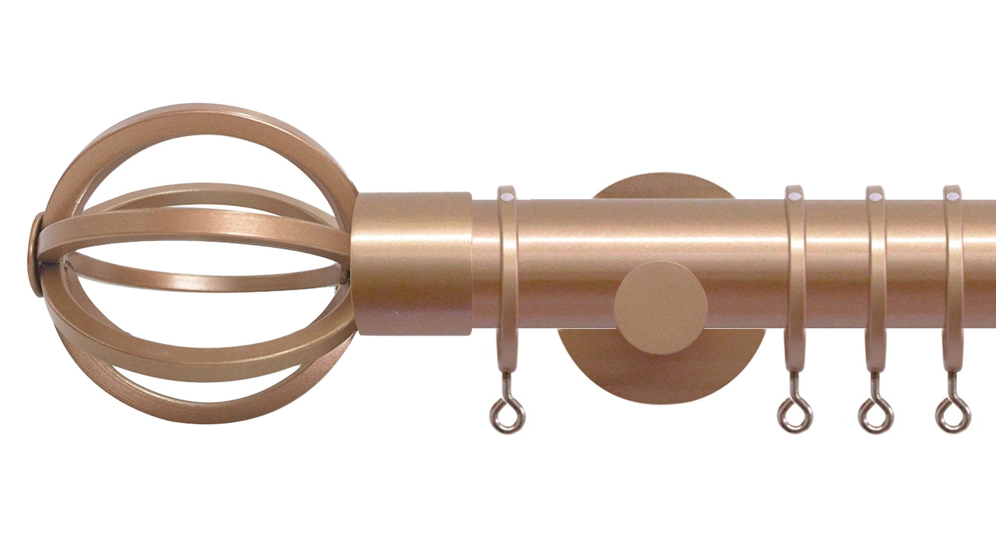 Jones Strand Cage 35mm Metal Curtain Pole - Fendow