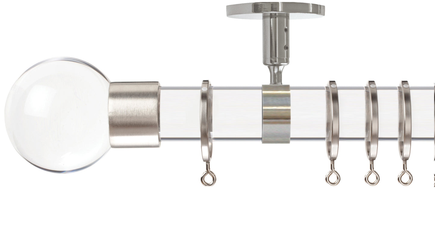 Jones Strand Acrylic Ball 35mm Acrylic Curtain Pole - Fendow