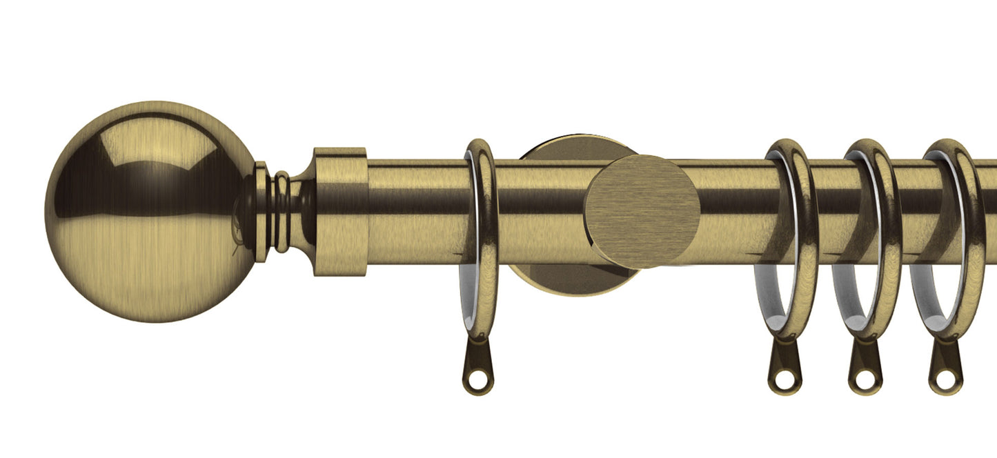 Integra Elements Belgravia 28mm Metal Curtain Pole - Fendow