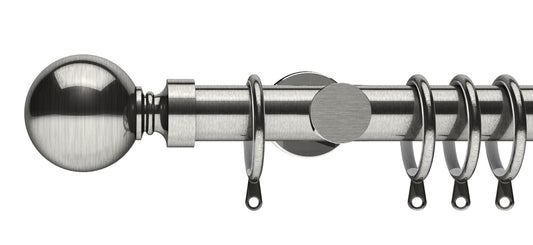 Integra Elements Belgravia 28mm Metal Curtain Pole - Fendow