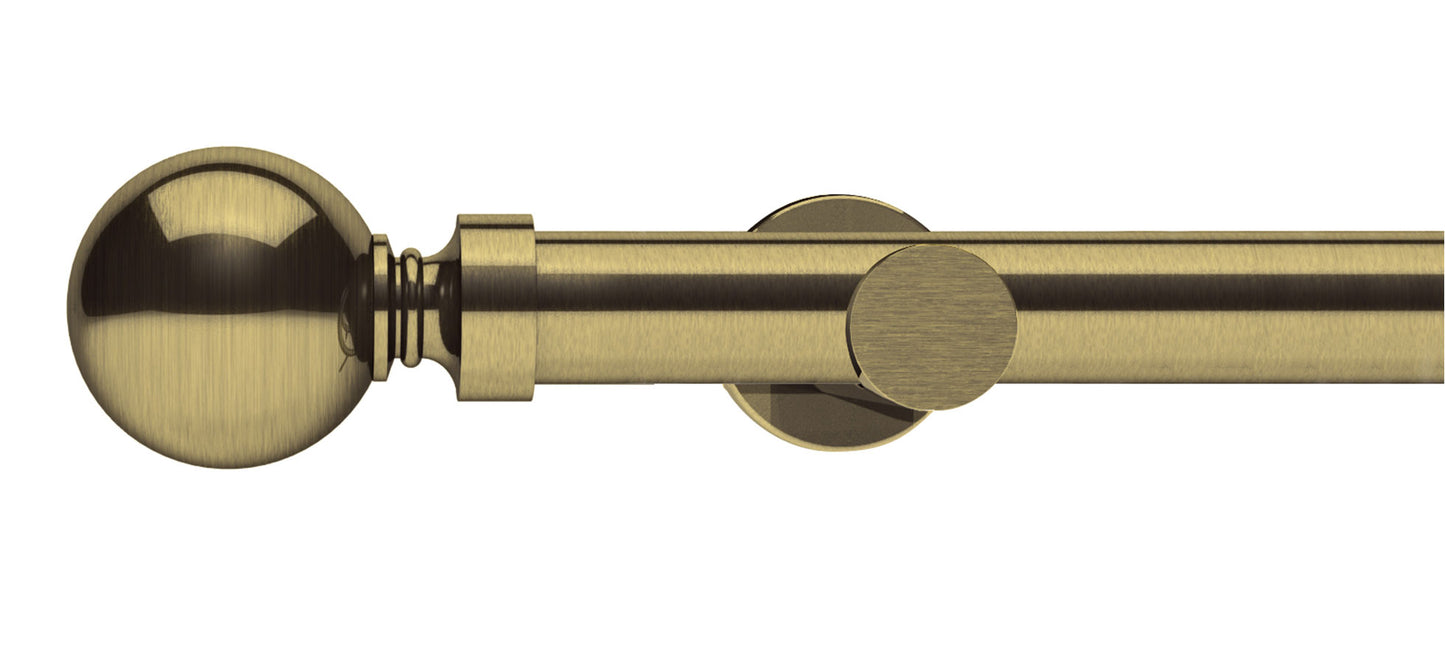 Integra Elements Belgravia 28mm Metal Curtain Pole - Fendow