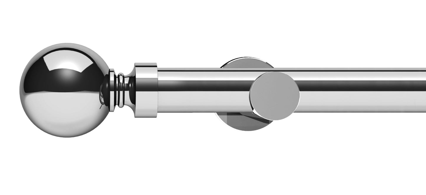 Integra Elements Belgravia 28mm Metal Curtain Pole - Fendow