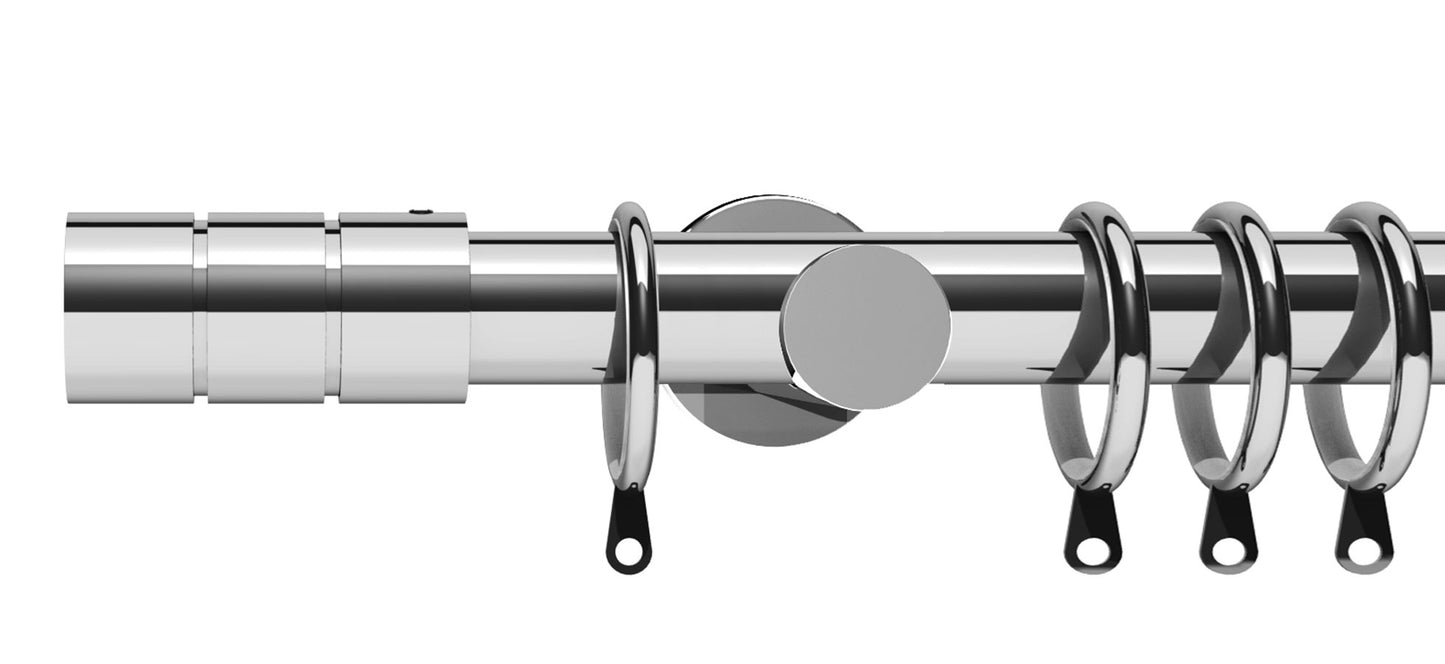 Integra Elements Brooklyn 28mm Metal Curtain Pole - Fendow